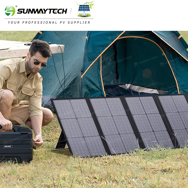 Factory Direct Sale 80W 100W 200W 400W USB foldable solar panel portable mobile phone charger folding solar panel For Camping