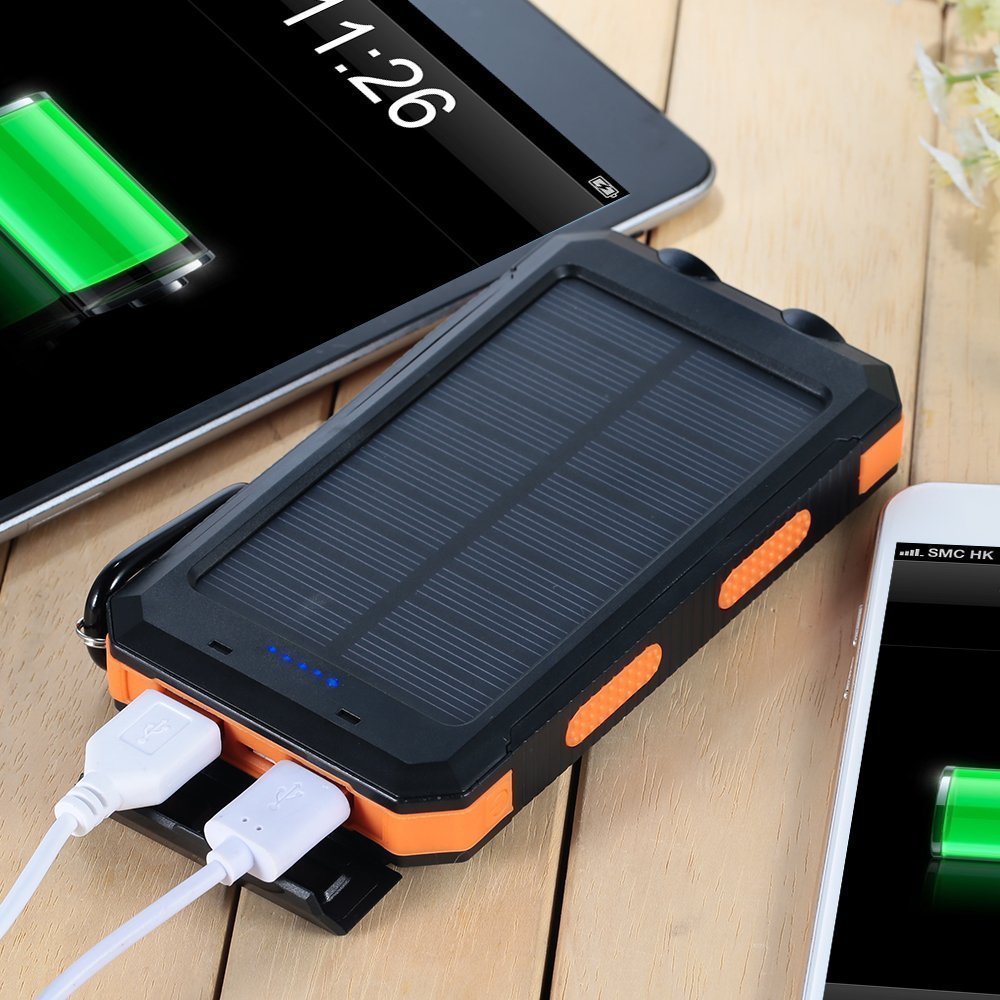 Portable External Battery 20000mah Solar Power Bank Mobile External Battery Solar Charger For Iphone