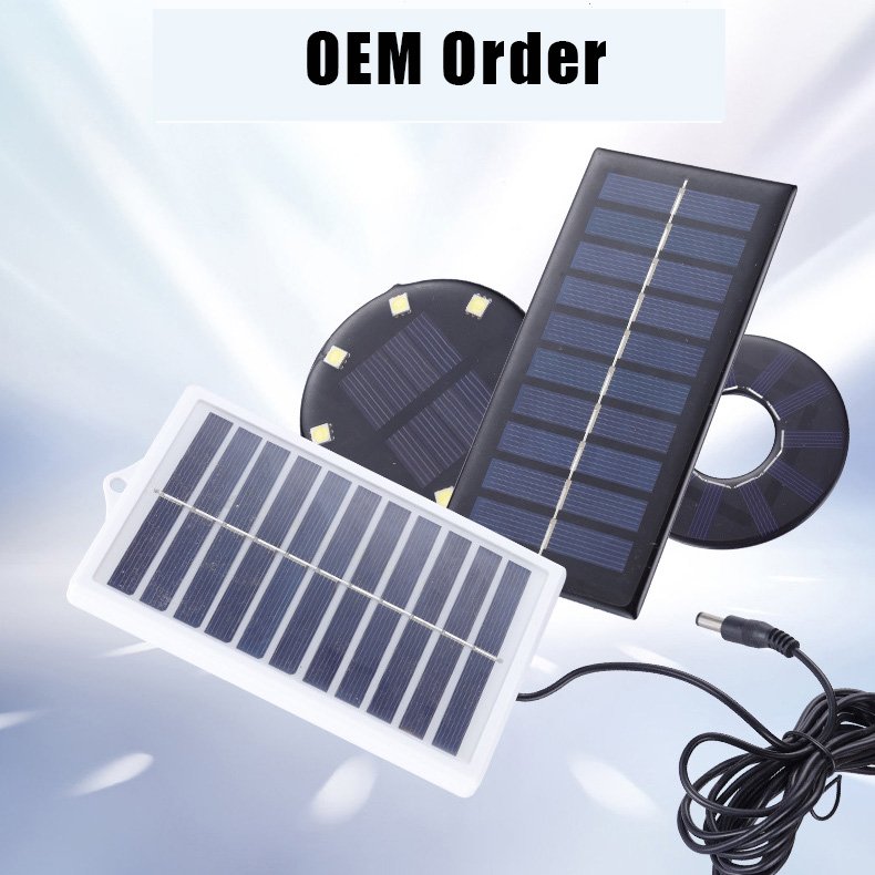 Custom ring solar drip panel 6V 1.5W epoxy low power light solar PV module polycrystalline epoxy mini solar panel