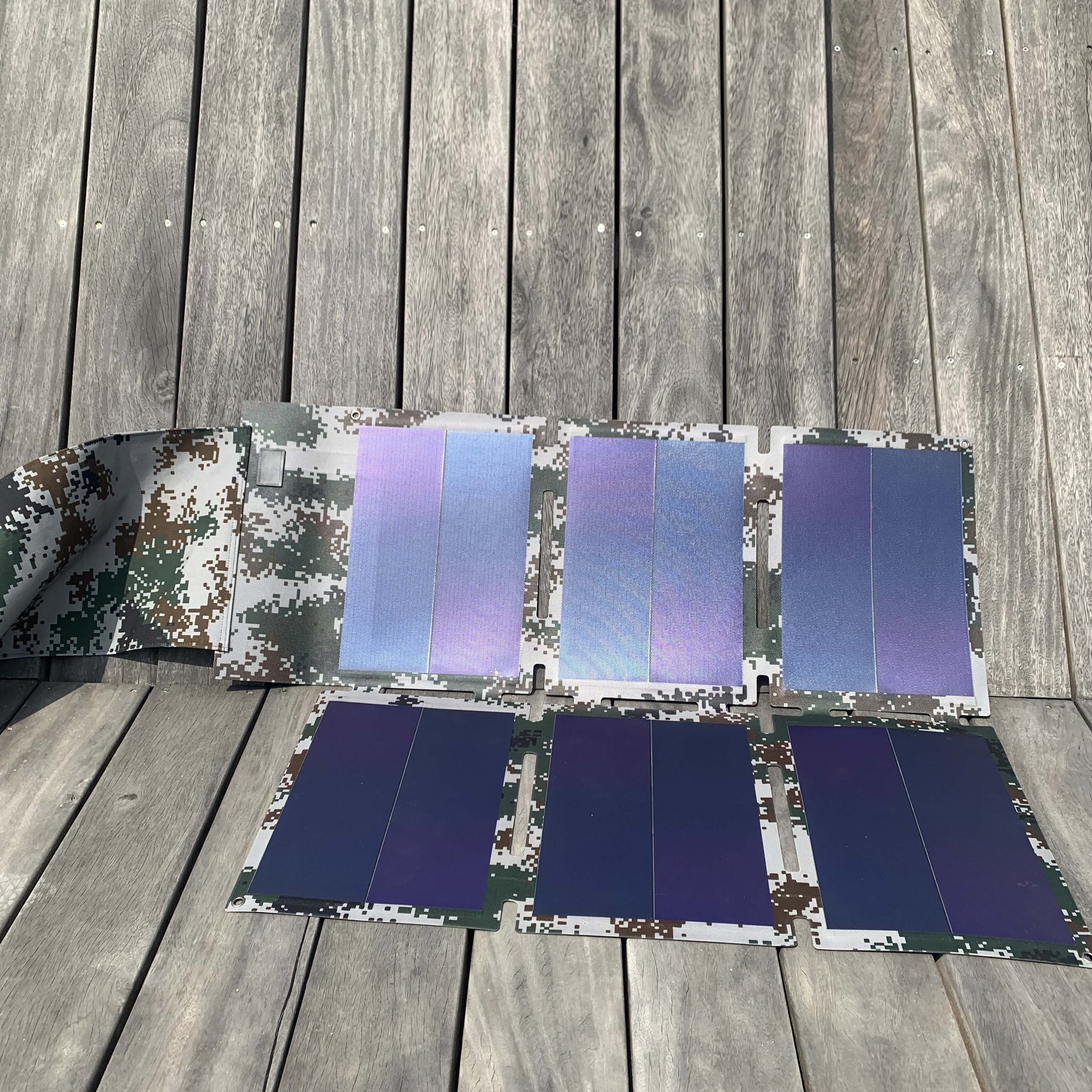 Thin Film Waterproof Portable Solar Battery Charger Charging For LCD Display