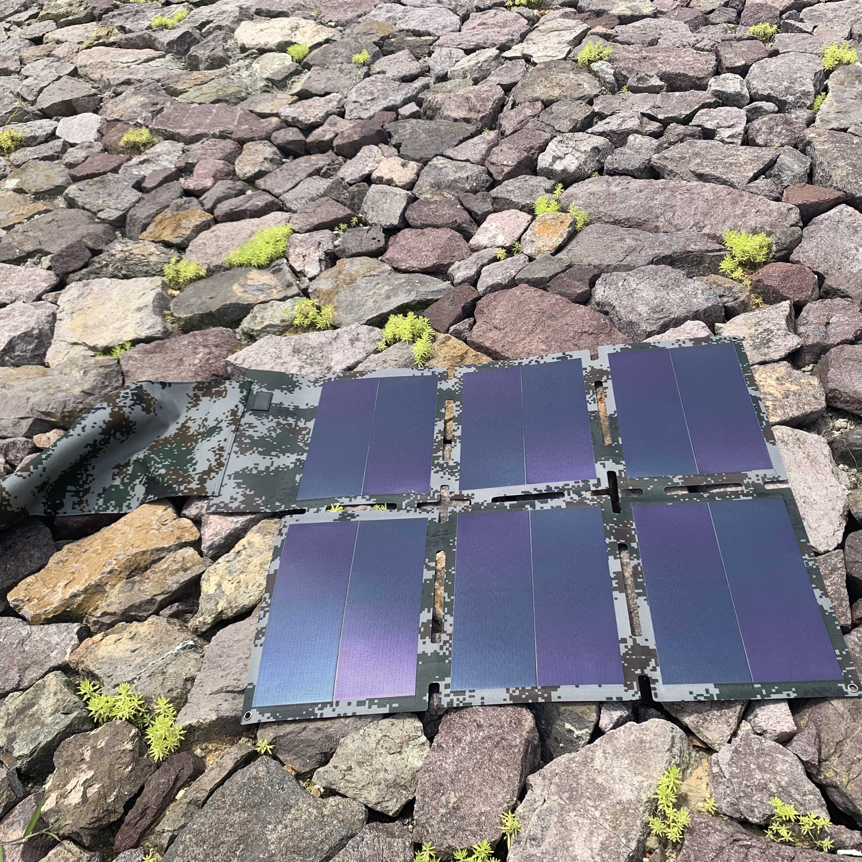 Thin Film Waterproof Portable Solar Battery Charger Charging For LCD Display