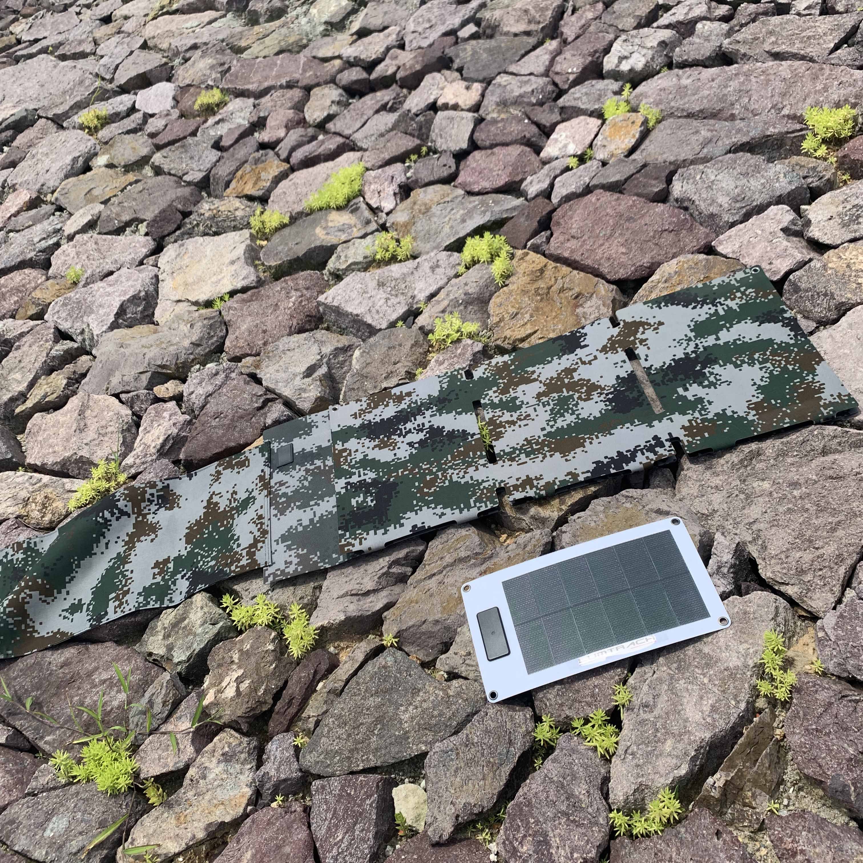 Thin Film Waterproof Portable Solar Battery Charger Charging For LCD Display