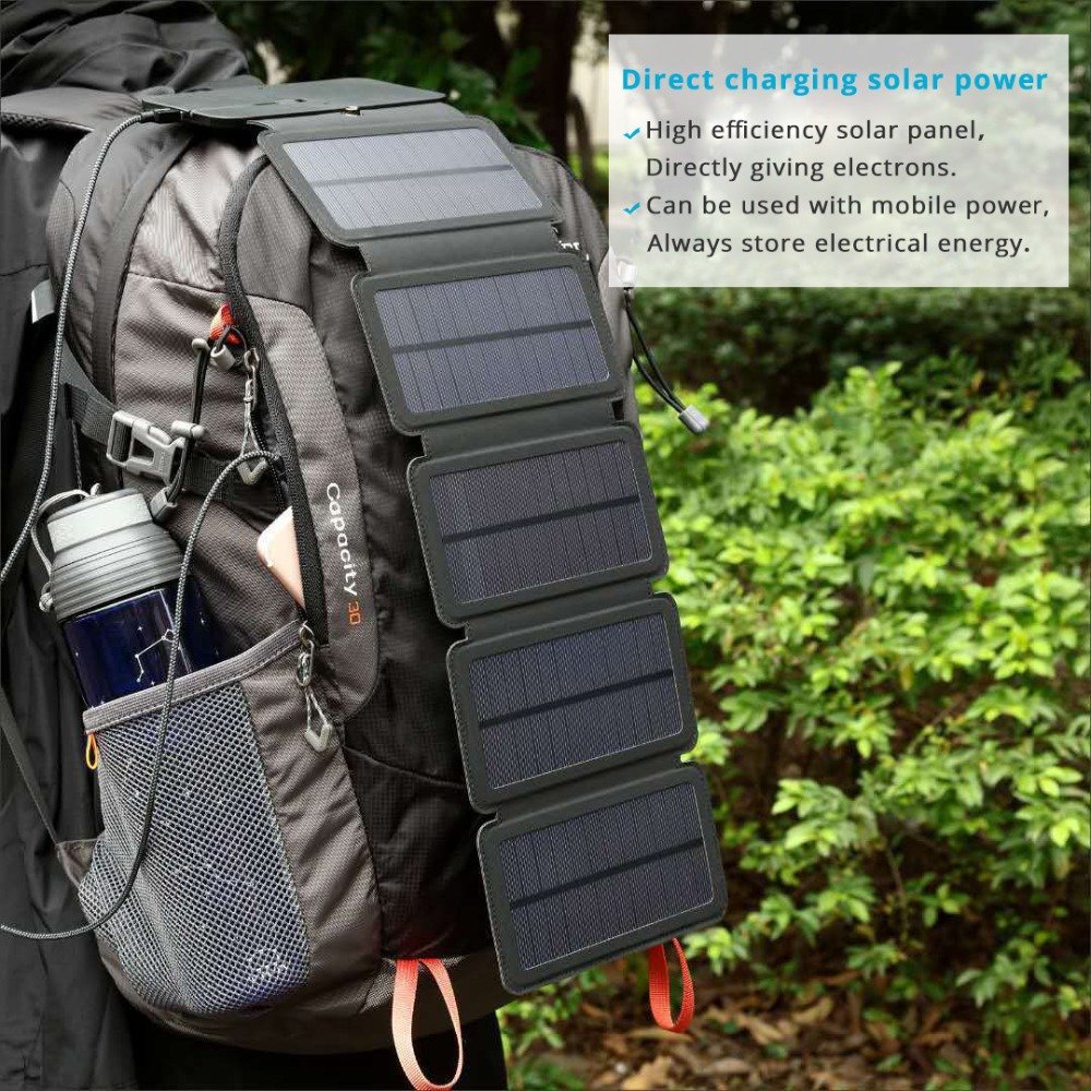 Hot Cheap Factory Wholesale 7.5W Solar Charger for Outdoor Camping Without Battery Directly Sun Solar Power Bank