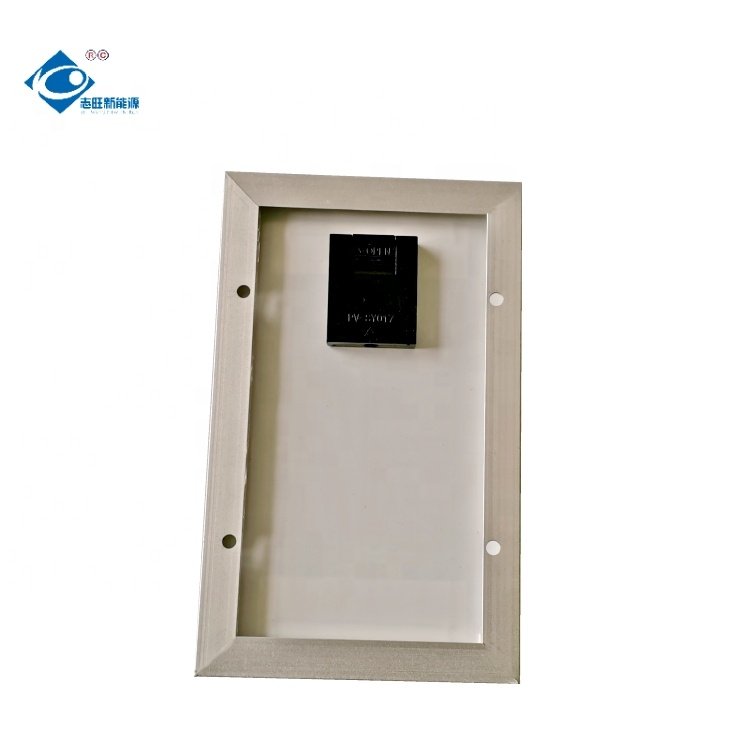 3.2W Mini Glass Laminated Solar Panel ZW-3W-5VM Mono Aluminium Frame Solar Panel 5V Mini Solar Panels Power Charger