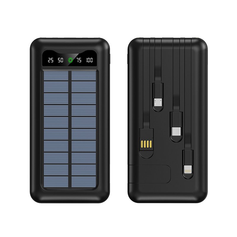 Ultra Slim Travel Mini Powerbank Station Mobile Solar Power Bank 10000mah Portable Charger