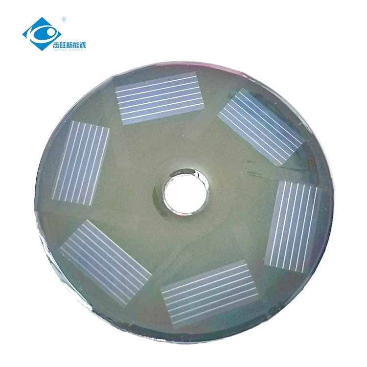 3V Round Customized Solar Panel ZW-Dia70 Lightweight Epoxy Sealed Solar Panel 0.28W Mini Solar Panels Power Charger