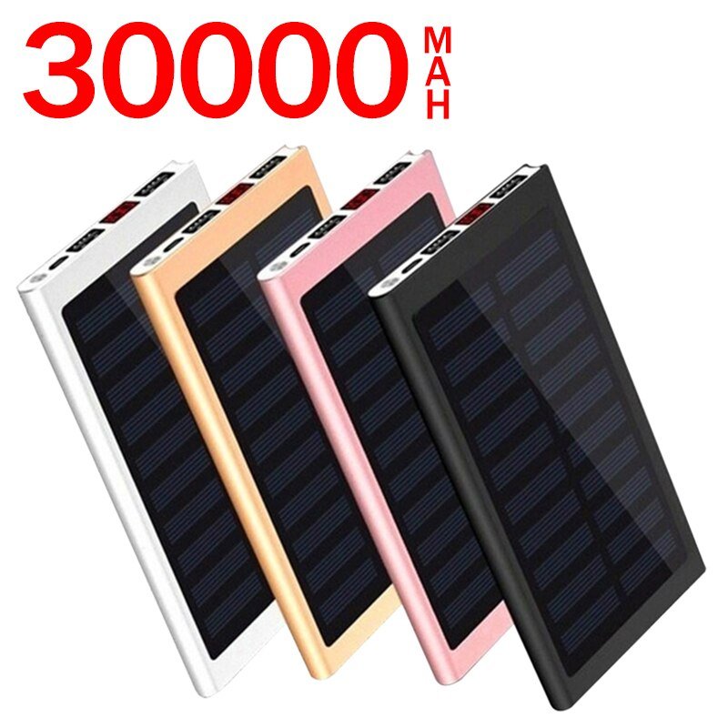 Ip67 Mobile Power Bank Solar Charger with Compass and Led Light Factory Supply 20000mah 10W Fast Charging Power Bank for phone