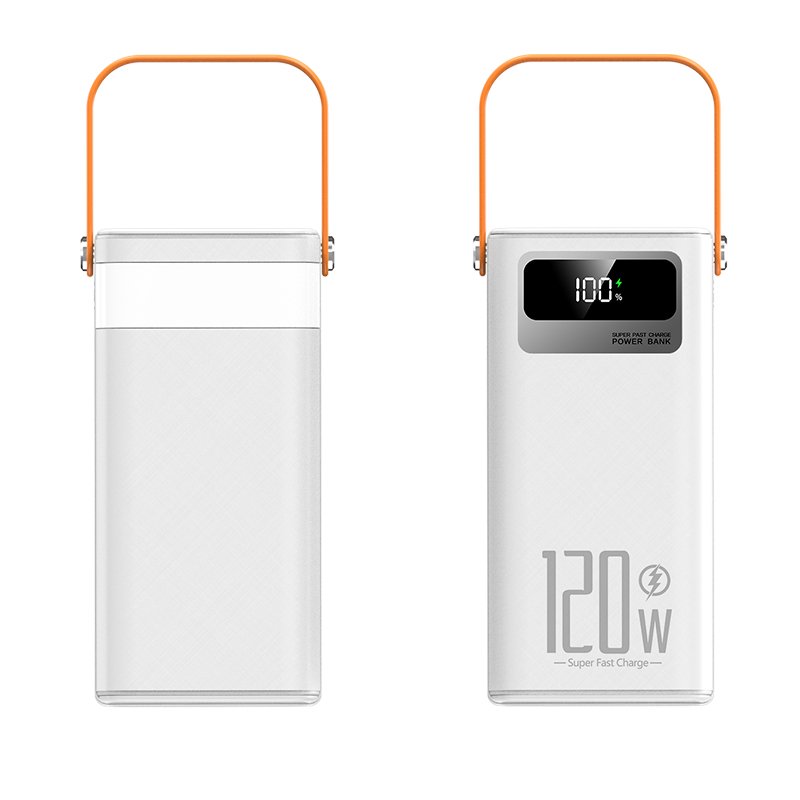 Hot Selling 7 Ports 60000mAh Power Bank With Wire Fast Charging 120W Output Handle Portable Power Station