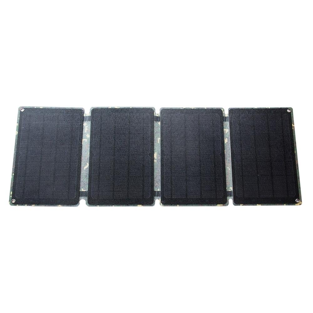 Dual 5V USB 28W ETFE Portable solar panel power charger for mobile cell phone