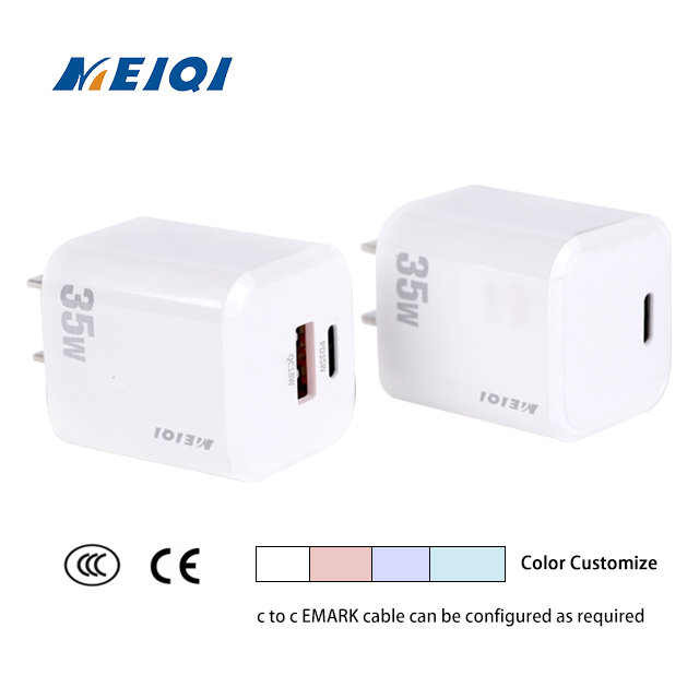 35w USB A GaN Mini Type C Phone Charger PD QC Dual Port Wall Chargers 5V 9V 12V 3A Fast Charger