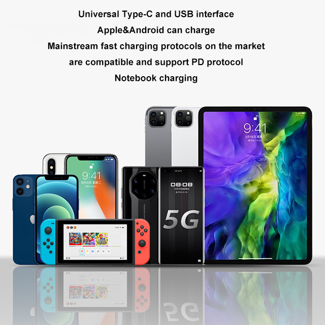 35w USB A GaN Mini Type C Phone Charger PD QC Dual Port Wall Chargers 5V 9V 12V 3A Fast Charger