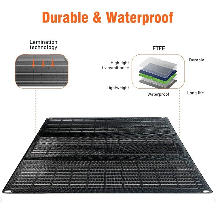 30W Portable Foldable Flexible Solar Panels Charger Waterproof 12 Volt High Efficiency DC Power Station USB Battery Charger