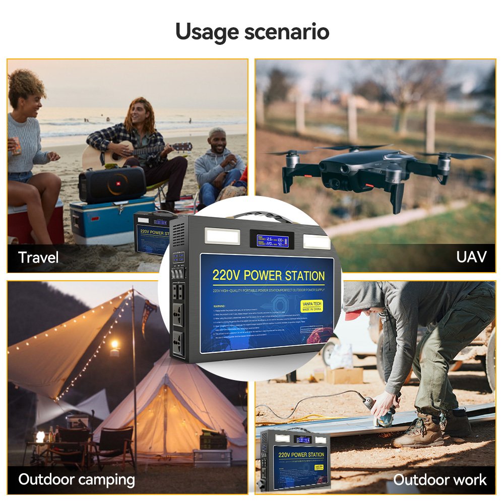 portable power station online shopping  big sale largest capacity solar power bank 480WH power bank wallet