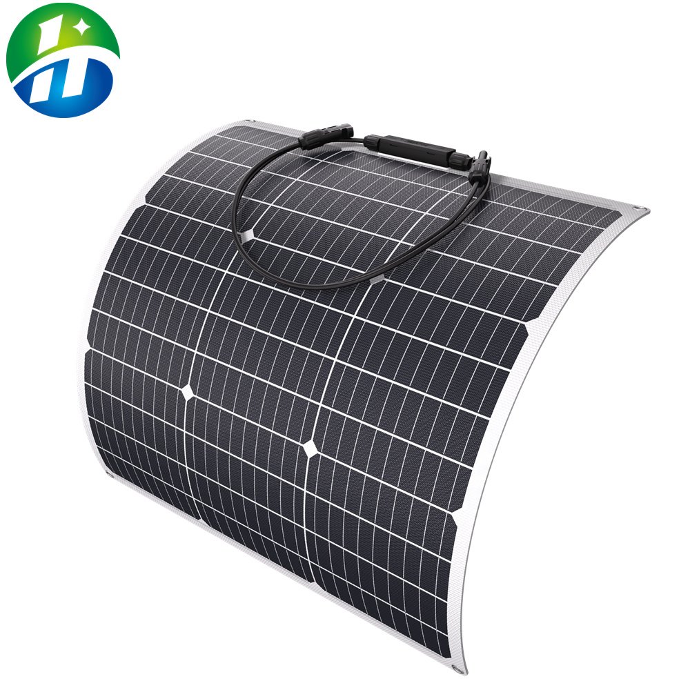 Chinese suppliers solar panels price 200w All black flexible solar panel lowest price solar panels