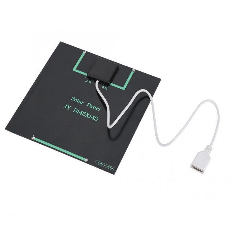 BUHESHUI 6V 3W Monocrystalline Silicon Solar Panel Mini Solar Power System Solar Panel Mini USB Panel Mount DIY Solar Charger