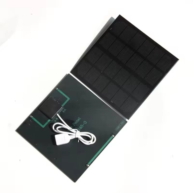 BUHESHUI 6V 3W Monocrystalline Silicon Solar Panel Mini Solar Power System Solar Panel Mini USB Panel Mount DIY Solar Charger