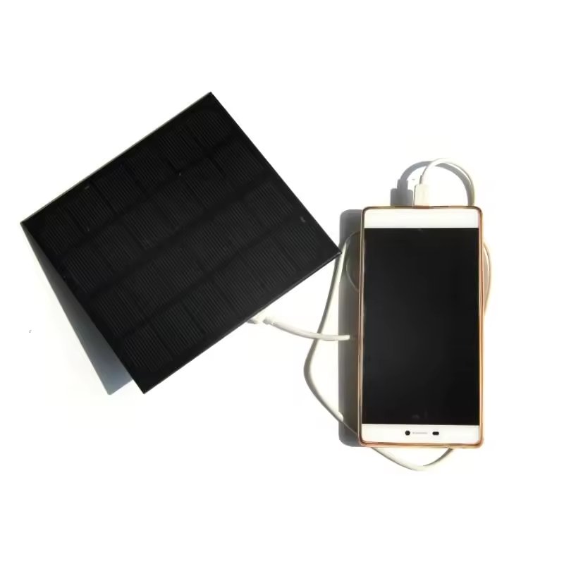 BUHESHUI 6V 3W Monocrystalline Silicon Solar Panel Mini Solar Power System Solar Panel Mini USB Panel Mount DIY Solar Charger