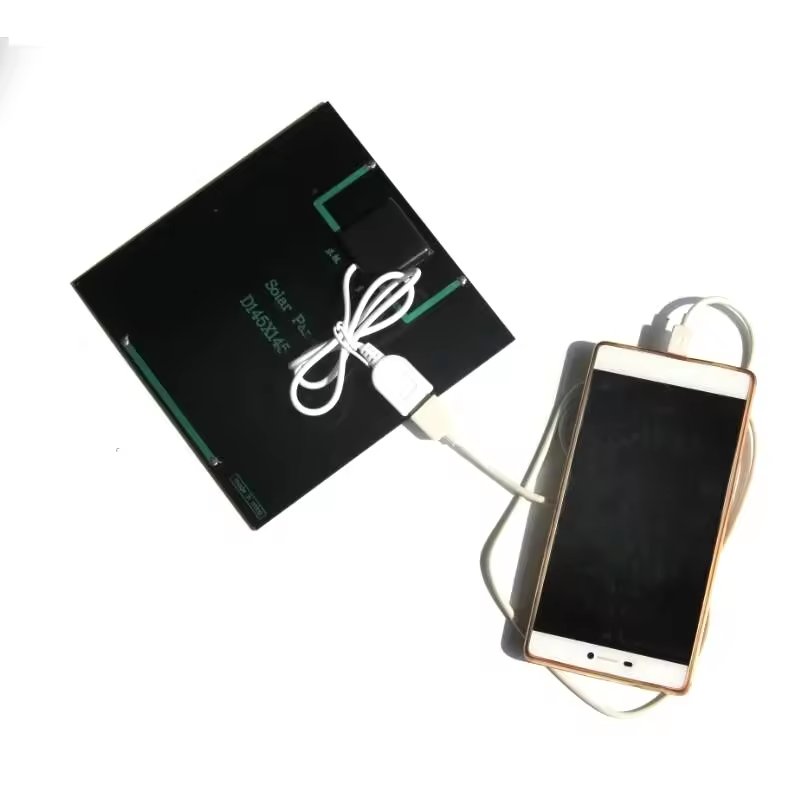 BUHESHUI 6V 3W Monocrystalline Silicon Solar Panel Mini Solar Power System Solar Panel Mini USB Panel Mount DIY Solar Charger