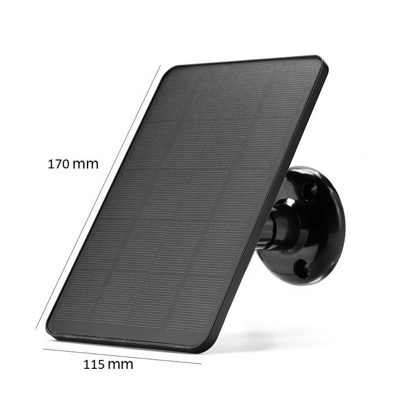 Solar Panel Mini Portable 4W 5V Solar Panel Charger Outdoor Waterproof Low Power Consumption for Surveillance Camera Doorbell