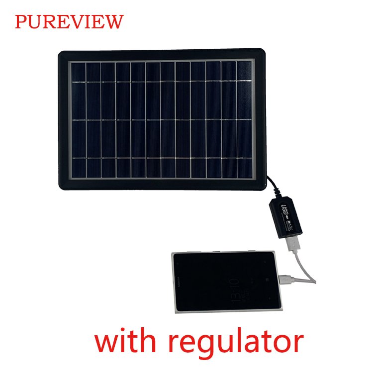 Hot Selling Small Cell Home Power System Portable Battery Regulator Charger for Sale 6V6w Mini Solar Panel
