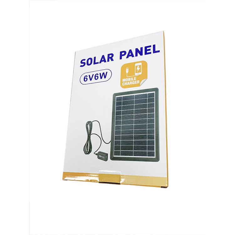 Hot Selling Small Cell Home Power System Portable Battery Regulator Charger for Sale 6V6w Mini Solar Panel