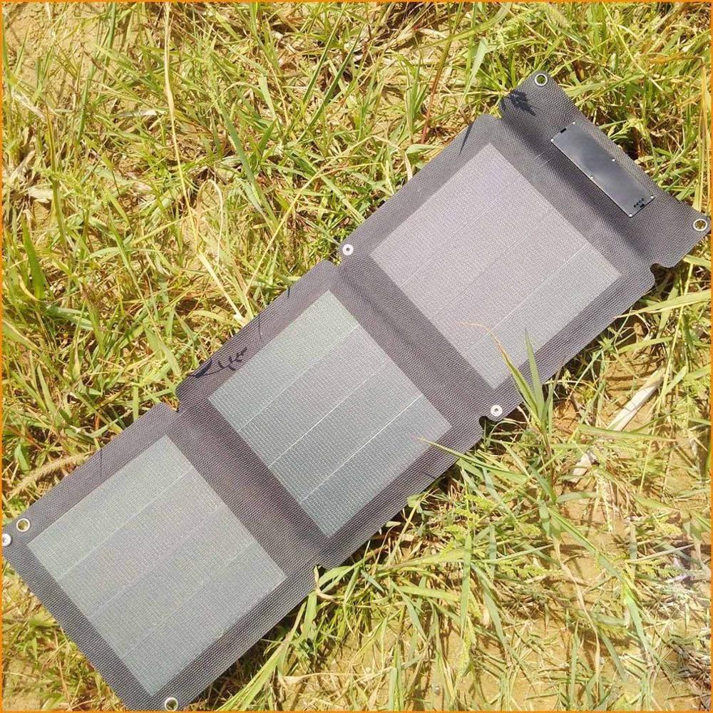 Flexible USB C Solar Phone Charger For Backpack Easy Carry Price