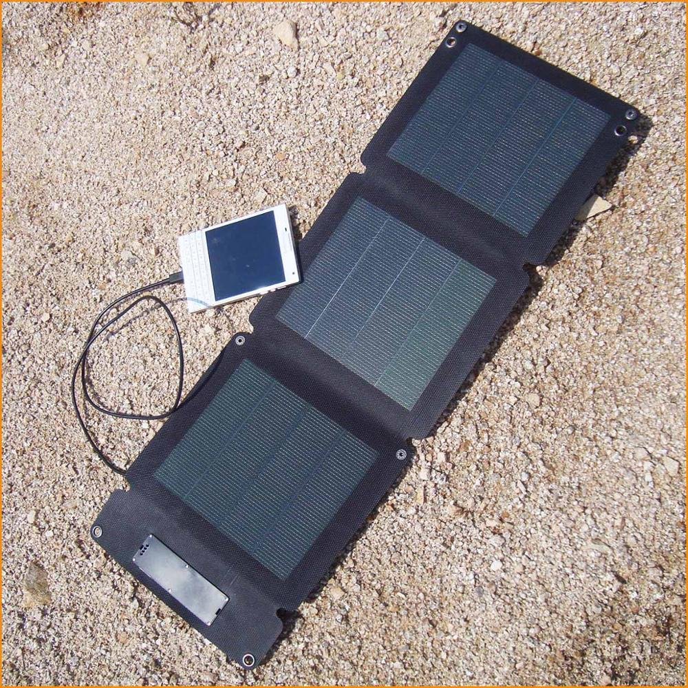 Flexible USB C Solar Phone Charger For Backpack Easy Carry Price