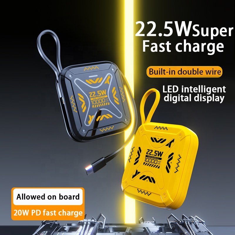 wholesale customization 22.5W Powerbank 10000Mah Phone Battery Charger Rohs portable solar charger power bank for mobile phone