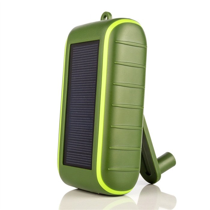 Multifunction Flashlight Hand Crank Solar Power Bank Dynamo Mobile Charger