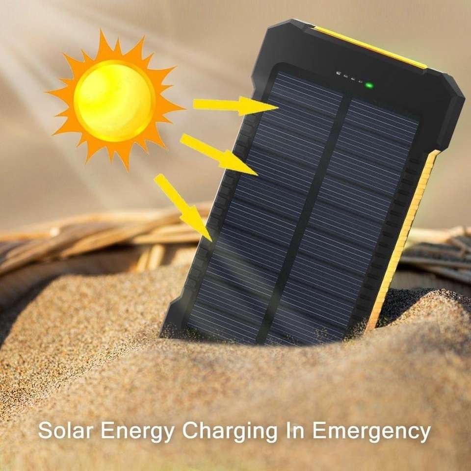 Outdoor Waterproof Solar Power Bank 2000mah 1000mah Solar Energy System Solar Panels Power Bank for Phone with Fast Charger