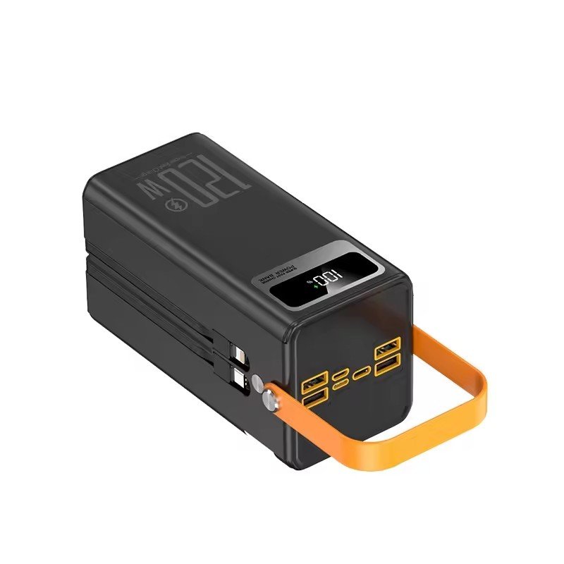 50000mAh Fast Charging Multi Mobile Phone Portable Charger Solar Power Bank with Flash Light