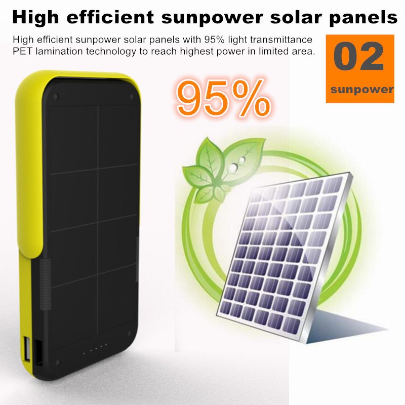 Custom Logo Travel Solar Powerbank Mobile Phone Charging Portable Mini Outdoor 10000mah 8000mah Solar Charger Power Bank
