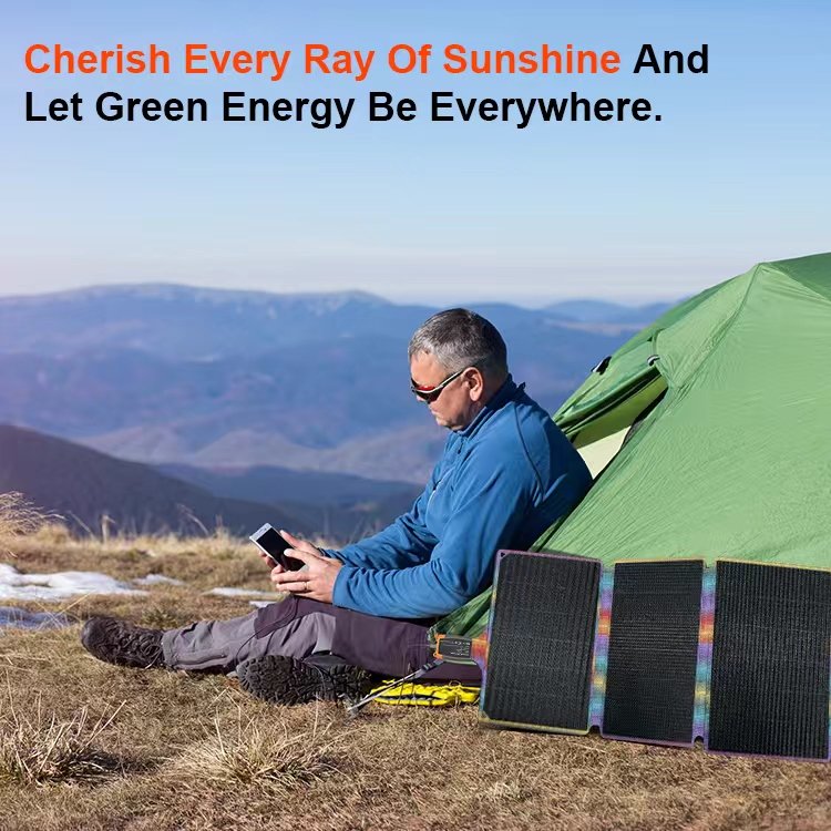 Glory Solar Portable 36w Solar Folding bags laptop charger Foldable Solar Panel camping outdoor solar phone charger