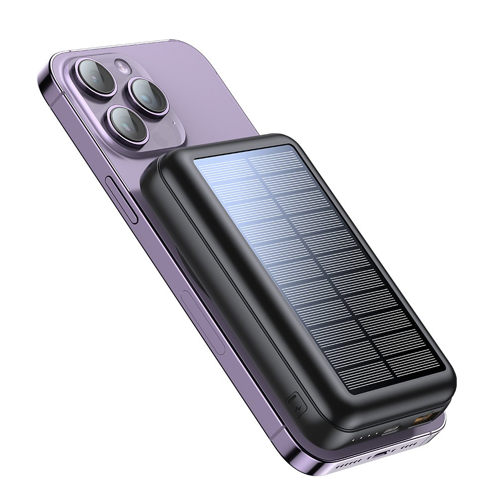 Free Sample OEM Portable Battery Pack USB C High Capacity 10000mAh Magnetic Wireless Charger Mini Fast Charger Solar Power Banks