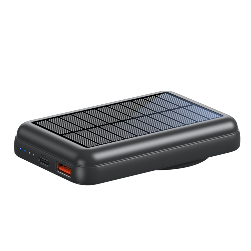 Free Sample OEM Portable Battery Pack USB C High Capacity 10000mAh Magnetic Wireless Charger Mini Fast Charger Solar Power Banks