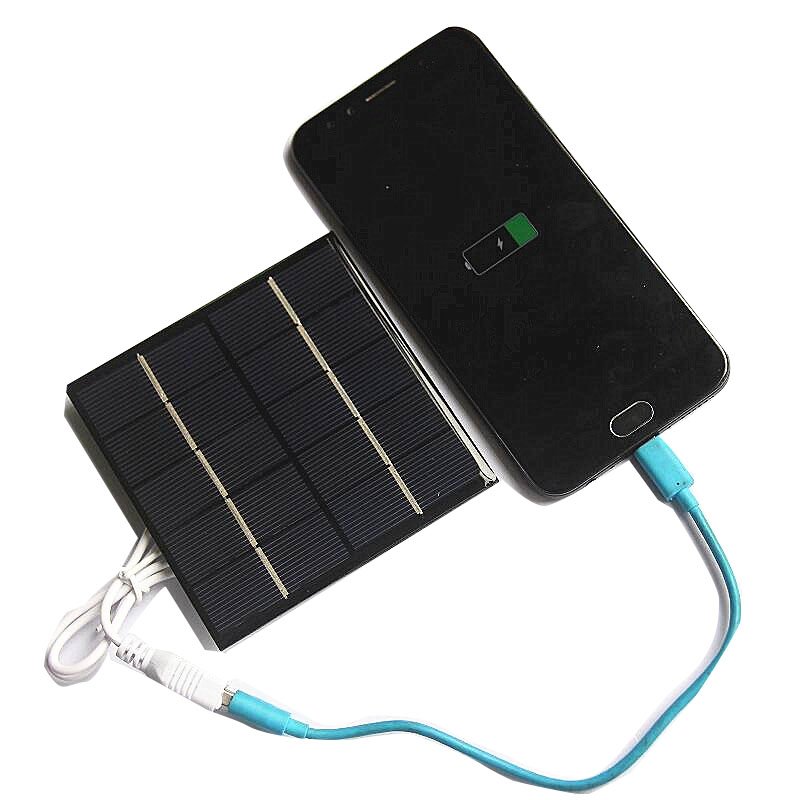 Outdoor Portable 1.2Watt Solar Charger Panel for Cell Phone Mobile Power Battery Charging