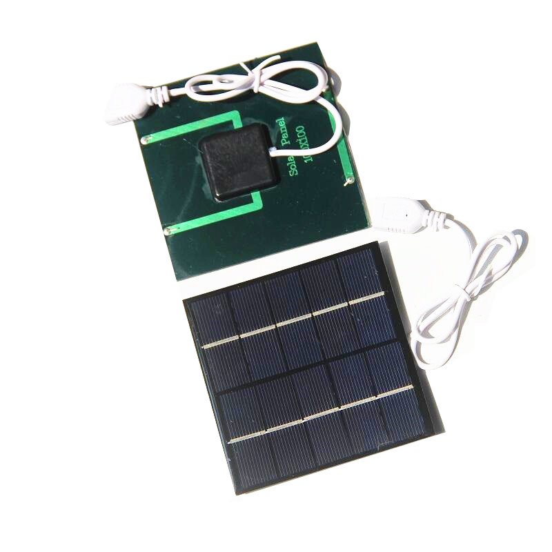 Outdoor Portable 1.2Watt Solar Charger Panel for Cell Phone Mobile Power Battery Charging