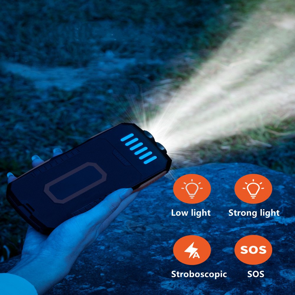 Hot Sell New Year Gift Solar Energy Energizer Dual Output Micro Type C Input Power Bank