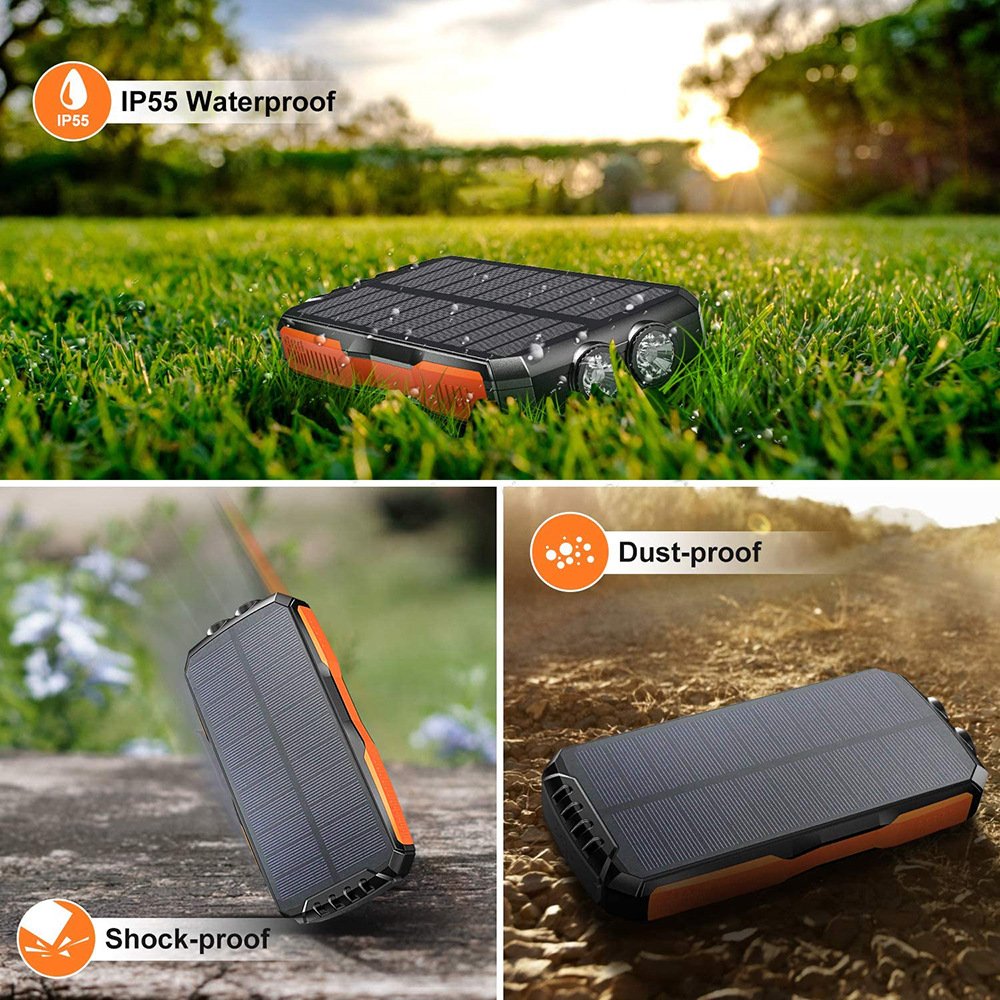 Hot Sell New Year Gift Solar Energy Energizer Dual Output Micro Type C Input Power Bank