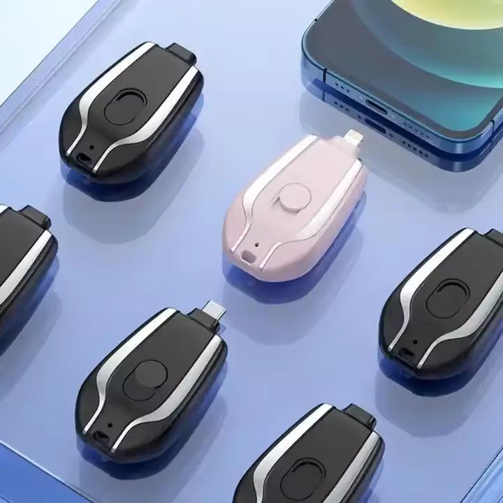 key power bank keychain keyring key chain wireless emergency keychain 1500mah mini charger keychain powerbank