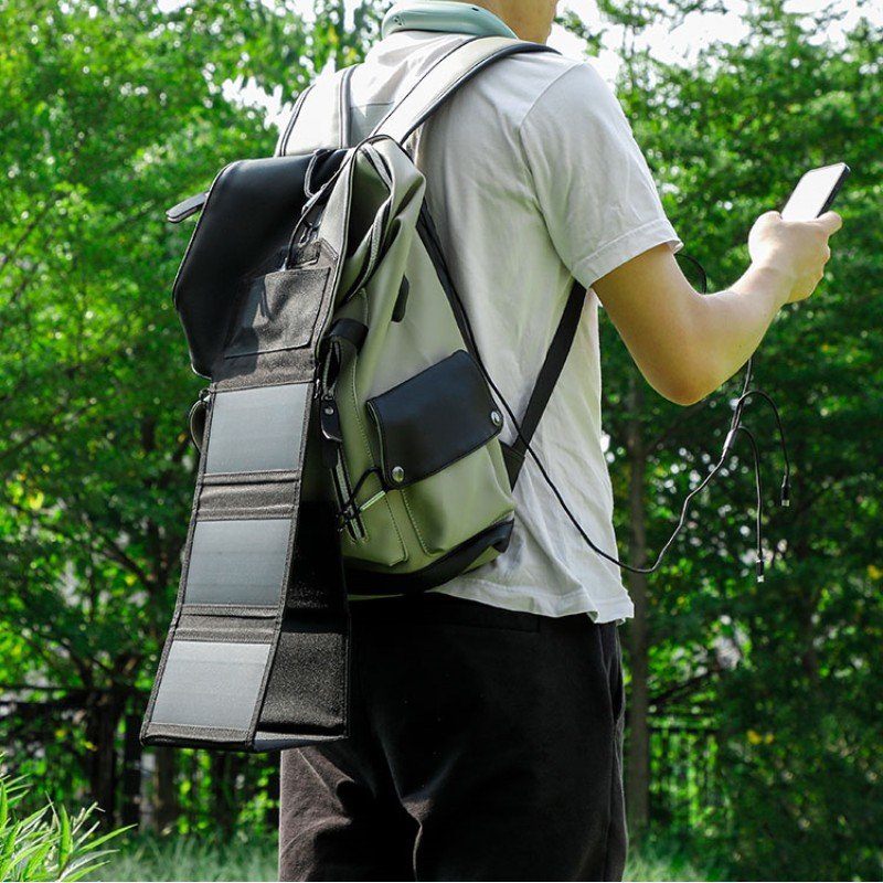 Charging Board Photovoltaic Single Crystal 5V 9V 30W Mobile Phone Fast Charging Outdoor Folding Mobile Power Supply Solar Panel