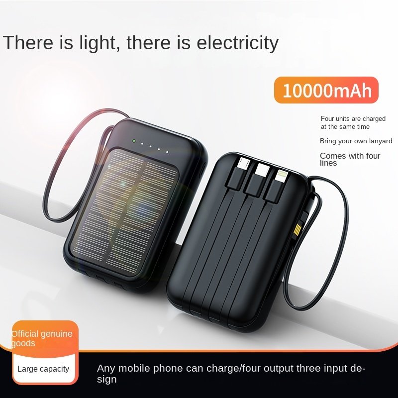 Trending Product 2024 New Arrival ODM OEM Portable Charger Solar Powerbank Mobile Power Supply 10000mah Power Bank Solar