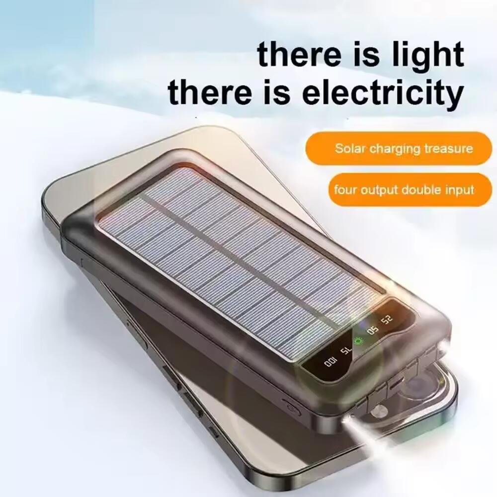 Waterproof 20000mAh Solar Powerbank 10000mAh Flash Light Solar Power Banks Charger With Stand