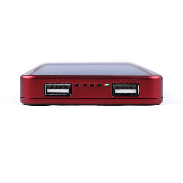 8000mAh Waterproof Solar Powerbank Multifunctional Dual USB Ports Solar Charger LED Light Power Bank for Camping Outdoor