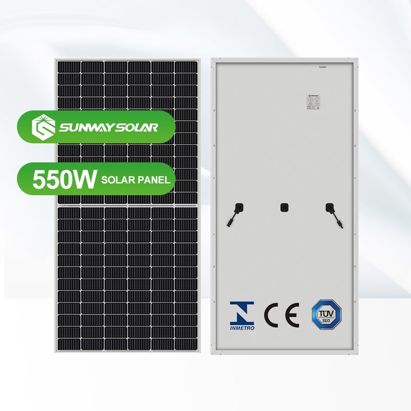 Sunway manufactures 550w solar panels factory used in solar panel system for home