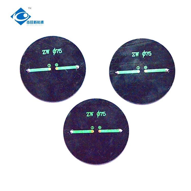 12 Battery Customized Epoxy Resin Solar Panel ZW-Dia75 Poly Silicon Energy Solar Panels 6V 0.4 Watt Mini Solar Panels Charger