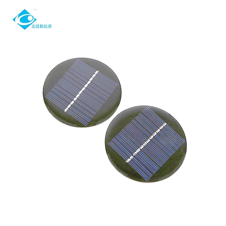 12 Battery Customized Epoxy Resin Solar Panel ZW-Dia75 Poly Silicon Energy Solar Panels 6V 0.4 Watt Mini Solar Panels Charger