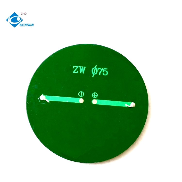 12 Battery Customized Epoxy Resin Solar Panel ZW-Dia75 Poly Silicon Energy Solar Panels 6V 0.4 Watt Mini Solar Panels Charger