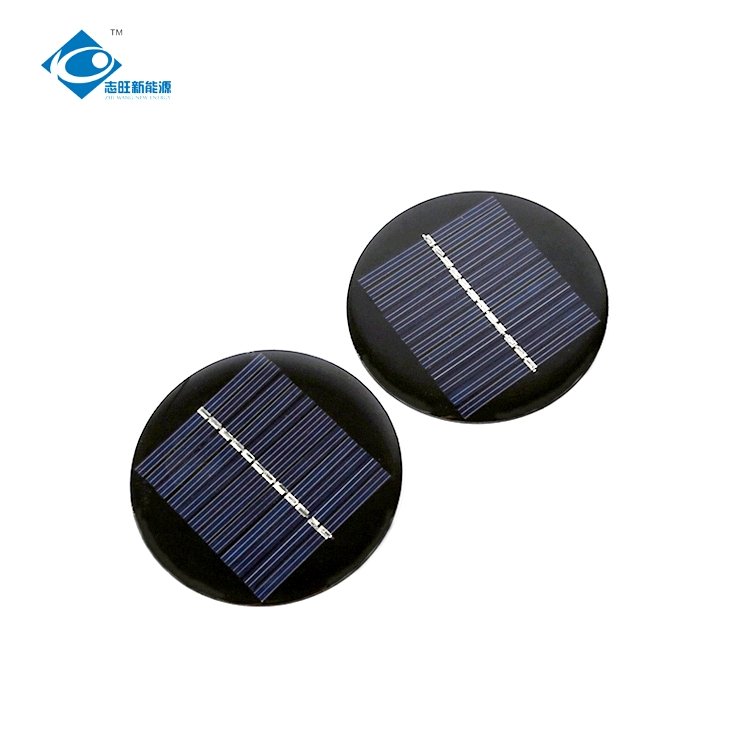12 Battery Customized Epoxy Resin Solar Panel ZW-Dia75 Poly Silicon Energy Solar Panels 6V 0.4 Watt Mini Solar Panels Charger