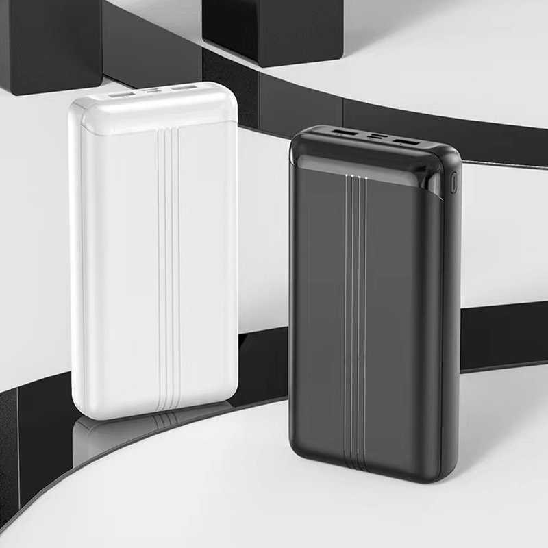 Custom Logo Power Bank Fast Charge 10W 20000mah Dual USB Port Output Mobile Charger Rechargeable Powebank